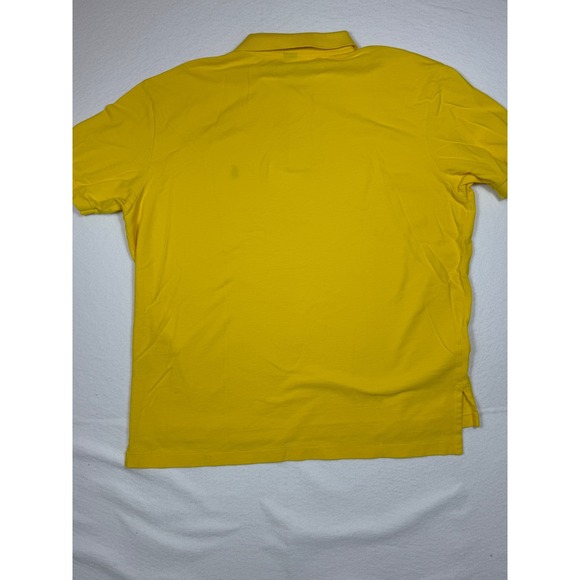 Polo Ralph Lauren Mens Yellow Short Sleeve Classic Fit Pony Shirt Size XL - Picture 7 of 9